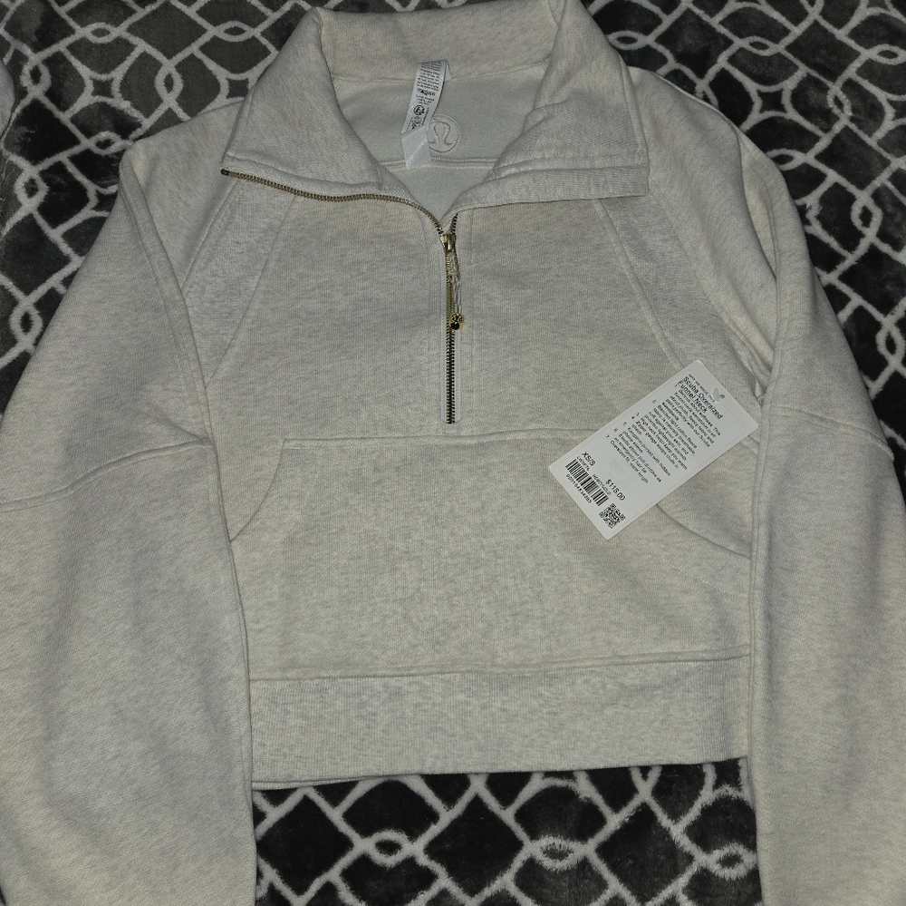 lululemon athletica Cream Quarter-Zip Sweater